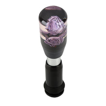 Load image into Gallery viewer, Brand New Universal JDM Crystal Rose Flowers Purple Head Automatic Car Gear Shift Knob shifter