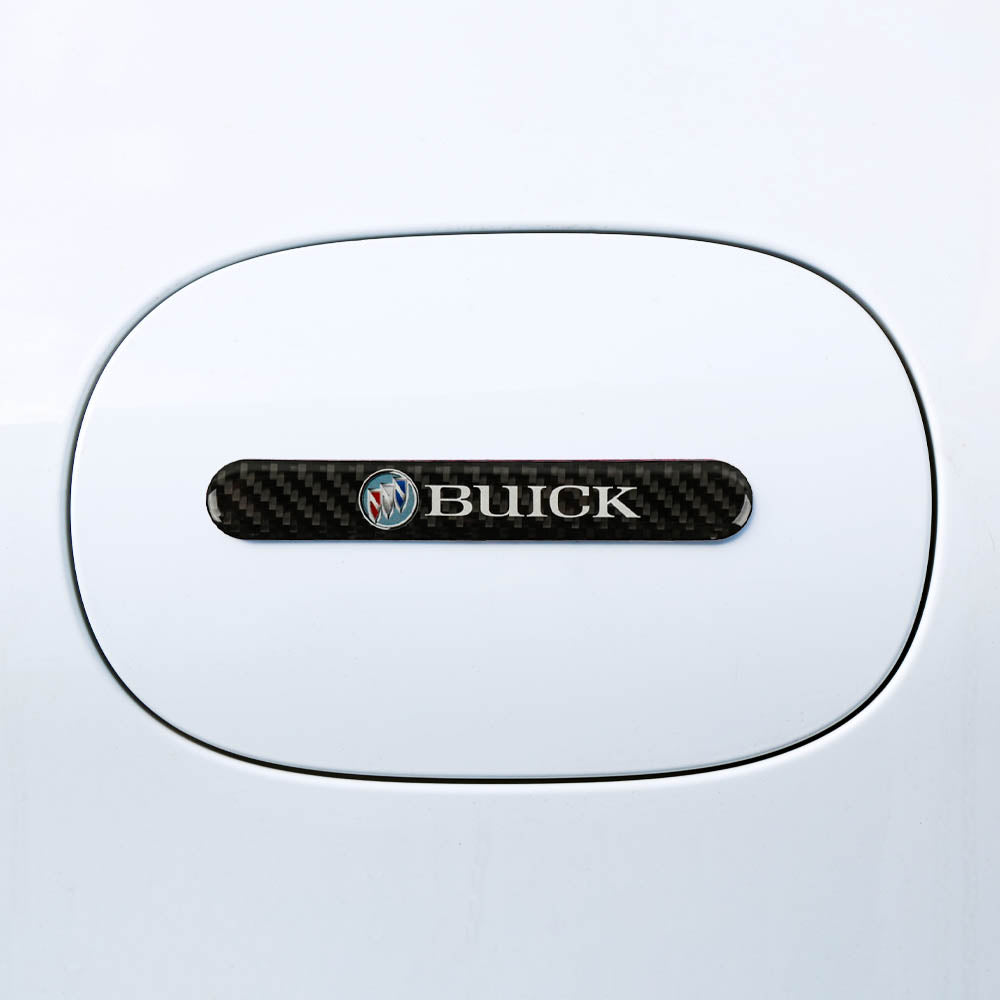 Brand New 1PCS Buick Real Carbon Fiber Black Car Trunk Side Fenders Door Badge Scratch Guard Sticker