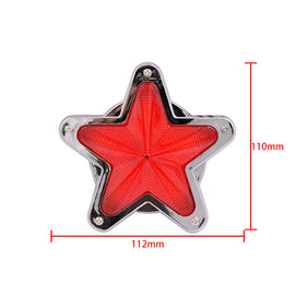 BRAND NEW 1PCS Red Star Shaped Side Marker / Accessory / Led Light / Turn Signal
