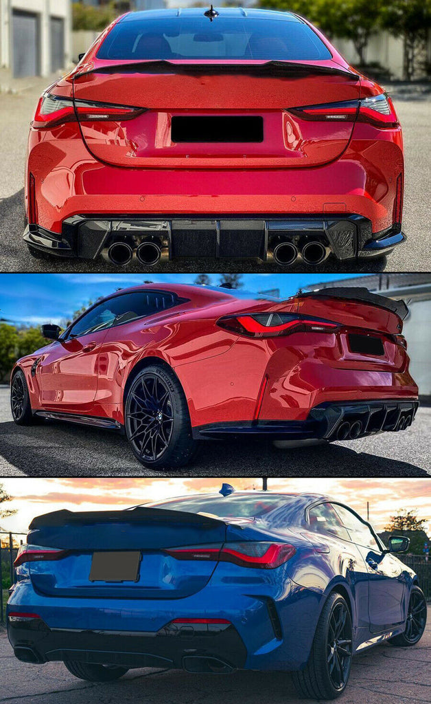 BRAND NEW 2021-2022 BMW G22 4 SERIES 430i G82 M4 HIGH KICK Real Carbon Fiber Rear Trunk PSM Spoiler