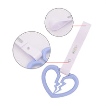 Load image into Gallery viewer, Brand New Broken Heart Light Blue JDM TSURIKAWA Ring Subway Train Bus Handle Strap Charm Drift