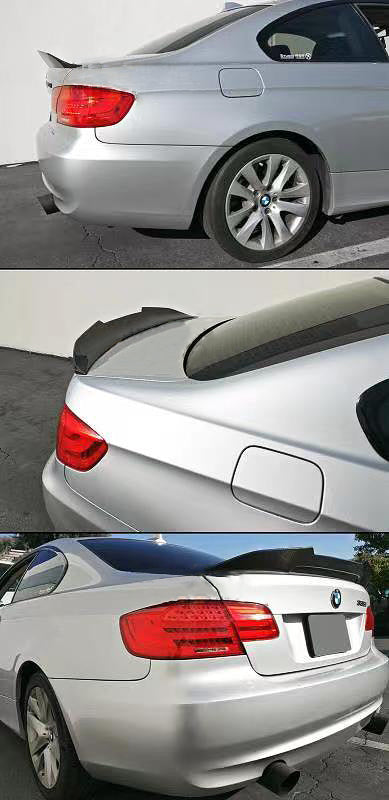 Carbon Fiber High Kick Trunk Spoiler BMW E92 Coupe 328i 335i M3 Wing Lip CF  2dr