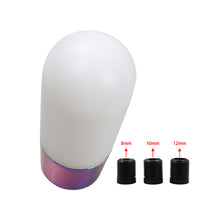 Load image into Gallery viewer, Brand New Universal JDM Duracon White-Neo Manual Racing Gear Stick Shift Knob Shifter M8 M10 M12