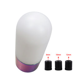 Brand New Universal JDM Duracon White-Neo Manual Racing Gear Stick Shift Knob Shifter M8 M10 M12