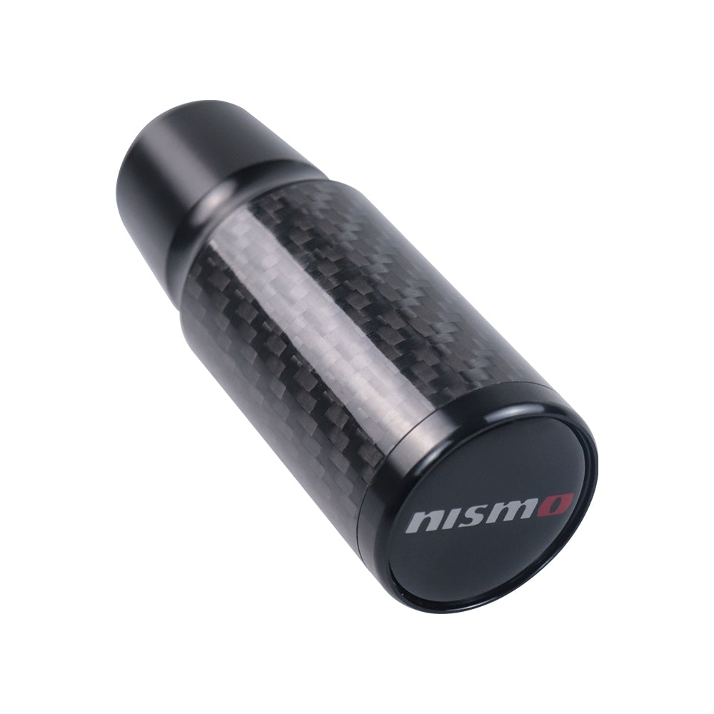 Brand New Universal Nismo Black Real Carbon Fiber Racing Gear Stick Shift Knob For MT Manual M12 M10 M8