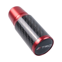 Load image into Gallery viewer, Brand New Universal TRD Red Real Carbon Fiber Racing Gear Stick Shift Knob For MT Manual M12 M10 M8
