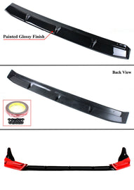 BRAND NEW 3PCS 2022-2024 Honda Civic 11th Gen Yofer Red Black Front Bumper Lip Splitter Kit