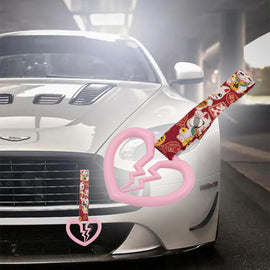 Brand New Broken Heart Pink JDM TSURIKAWA Subway Bus Handle Strap Charm Drift