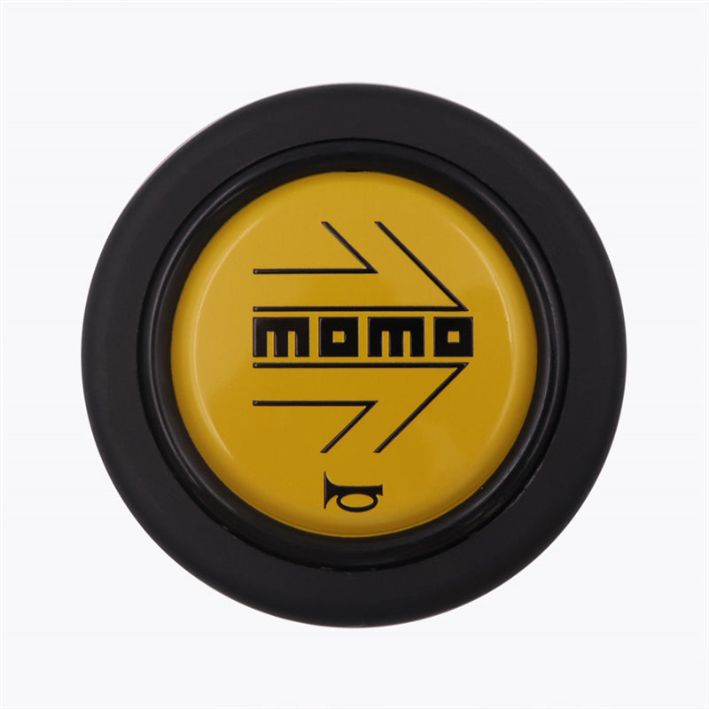 Brand New Universal Momo Car Horn Button Black/Silver Steering Wheel Center Cap W/Packaging