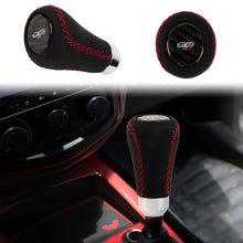 Load image into Gallery viewer, Brand New Universal Mugen Red Stitches Black Leather Manual Car Gear Shift Knob Shifter Lever M8 M10 M12