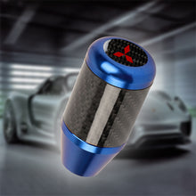 Load image into Gallery viewer, Brand New Universal Mitsubishi Blue Real Carbon Fiber Racing Gear Stick Shift Knob For MT Manual M12 M10 M8