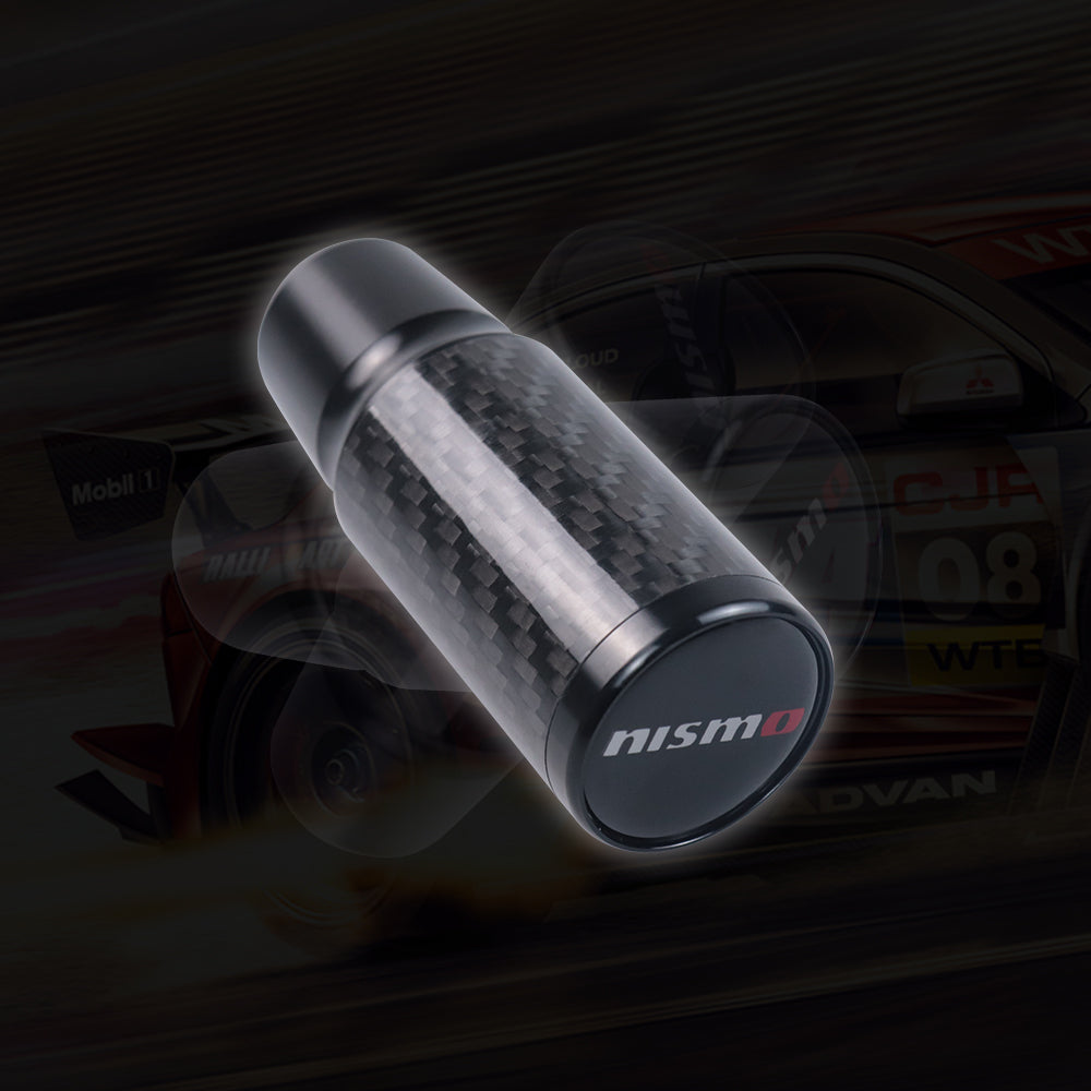 Brand New Universal Nismo Black Real Carbon Fiber Racing Gear Stick Shift Knob For MT Manual M12 M10 M8
