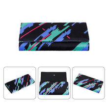 Load image into Gallery viewer, Brand New HKS Women Cloth Leather Ladies Wallet Clutch Trifold Credit Card ID Holder Wallet US