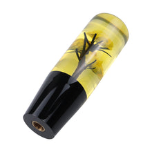 Load image into Gallery viewer, Brand New 1PCS Universal 15CM JDM Clear Yellow Real Flowers Manual Car Black Base Racing Stick Shift Knob M8 M10 M12