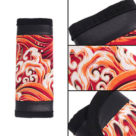 Brand New JDM Sakura Wave Red Universal Car Handbrake PU Leather Sleeves Cover Kit