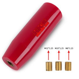 Brand New 12CM Universal HKS Glossy Red Long Stick Manual Car Gear Shift Knob Shifter M8 M10 M12