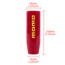 Load image into Gallery viewer, Brand New 12CM Universal MOMO Glossy Red Long Stick Manual Car Gear Shift Knob Shifter M8 M10 M12