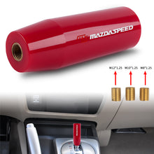 Load image into Gallery viewer, Brand New 12CM Universal MAZDASPEED Glossy Red Long Stick Manual Car Gear Shift Knob Shifter M8 M10 M12