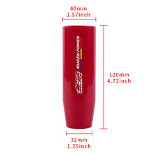 Load image into Gallery viewer, Brand New 12CM Universal MUGEN Glossy Red Long Stick Manual Car Gear Shift Knob Shifter M8 M10 M12
