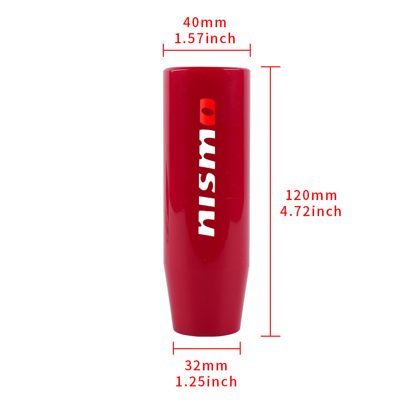 Brand New 12CM Universal Nismo Glossy Red Long Stick Manual Car Gear Shift Knob Shifter M8 M10 M12