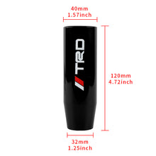 Load image into Gallery viewer, Brand New 12CM Universal TRD Glossy Black Stick Manual Car Gear Shift Knob Shifter M8 M10 M12