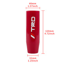 Load image into Gallery viewer, Brand New 12CM Universal TRD Glossy Red Long Stick Manual Car Gear Shift Knob Shifter M8 M10 M12