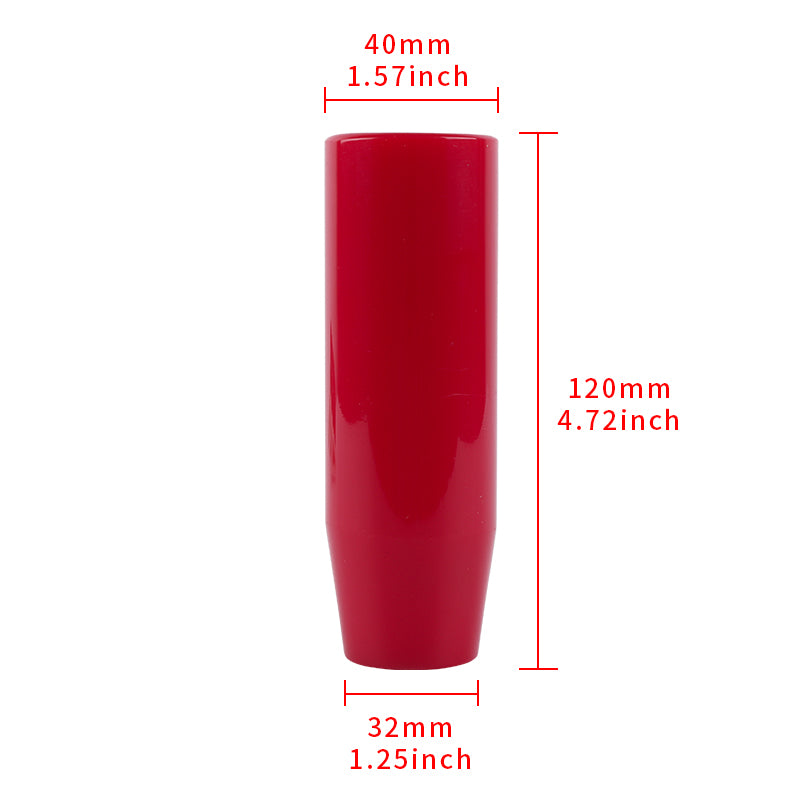 Brand New 12CM Universal Glossy Red Long Stick Manual Car Gear Shift Knob Shifter M8 M10 M12