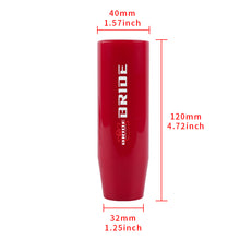 Load image into Gallery viewer, Brand New 12CM Universal Bride Glossy Red Long Stick Manual Car Gear Shift Knob Shifter M8 M10 M12