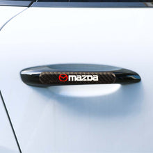 Load image into Gallery viewer, Brand New 2PCS Mazda Real Carbon Fiber Black Car Trunk Side Fenders Door Badge Scratch Guard Sticker