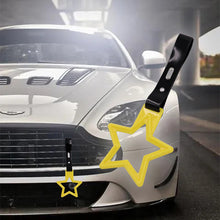 Load image into Gallery viewer, Brand New Star Shaped Handle Yellow JDM TSURIKAWA Ring Subway Train Bus Handle Strap Charm Drift