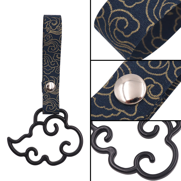 Brand New Cloud Handle Black JDM TSURIKAWA Ring Subway Train Bus Black Handle Strap Charm Drift