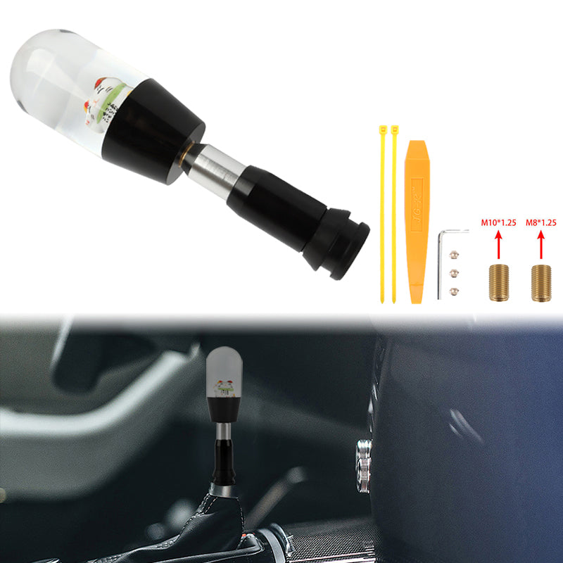 Brand New Universal JDM Fortune Cat Crystal Automatic Car Gear Shift Knob Shifter