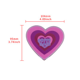 BRAND NEW 1PCS JDM HEART DRIVE SAFE Marker Lamp LED Interior Decoration Light