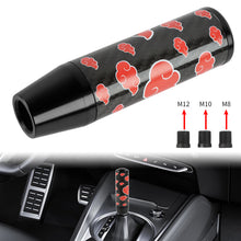 Load image into Gallery viewer, Brand New 13CM Universal Naruto Akatsuki Cloud Black Carbon Fiber Manual Gear Stick Shift Knob Lever Shifter M12 M10 M8