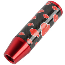 Load image into Gallery viewer, Brand New 13CM Universal Naruto Akatsuki Cloud Red Carbon Fiber Manual Gear Stick Shift Knob Lever Shifter M12 M10 M8