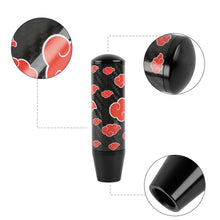 Load image into Gallery viewer, Brand New 13CM Universal Naruto Akatsuki Cloud Black Carbon Fiber Manual Gear Stick Shift Knob Lever Shifter M12 M10 M8