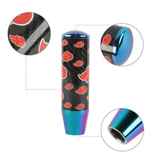 Load image into Gallery viewer, Brand New 13CM Universal Naruto Akatsuki Cloud Neo Chrome Carbon Fiber Manual Gear Stick Shift Knob Lever Shifter M12 M10 M8