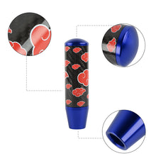 Load image into Gallery viewer, Brand New 13CM Universal Naruto Akatsuki Cloud Blue Carbon Fiber Manual Gear Stick Shift Knob Lever Shifter M12 M10 M8