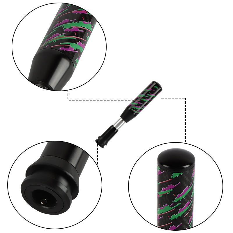 Brand New Universal HKS Black Carbon Fiber Automatic Gear Shift Knob Shifter Lever Head