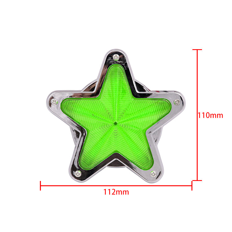 BRAND NEW 1PCS Green Star Shaped Side Marker / Accessory / Led Light / Turn Signal