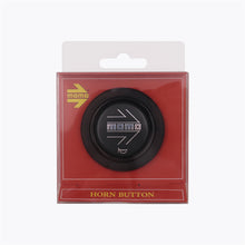 Load image into Gallery viewer, Brand New Universal Momo Car Horn Button Black/Silver Steering Wheel Center Cap W/Packaging