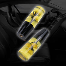 Load image into Gallery viewer, Brand New 1PCS Universal 15CM JDM Clear Yellow Real Flowers Manual Car Black Base Racing Stick Shift Knob M8 M10 M12