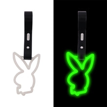 Load image into Gallery viewer, Brand New Playboy Bunny Shaped Glow in the Dark Green JDM TSURIKAWA Subway Bus Handle Strap Charm Drift