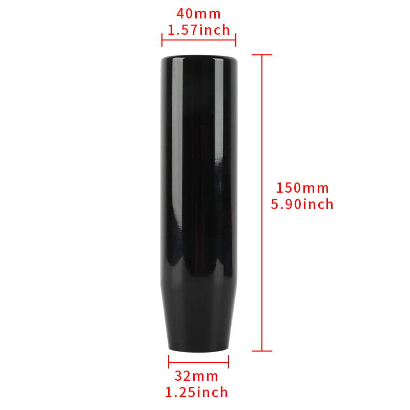 Brand New 15CM Universal Glossy Black Long Stick Manual Car Gear Shift Knob Shifter M8 M10 M12
