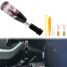 Load image into Gallery viewer, Brand New Universal JDM Crystal Rose Flowers Purple Head Automatic Car Gear Shift Knob shifter