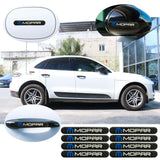Brand New 8PCS Mopar Real Carbon Fiber Black Car Trunk Side Fenders Door Badge Scratch Guard Sticker