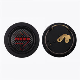 Brand New Universal Momo Car Horn Button Black Steering Wheel Center Cap W/Packaging