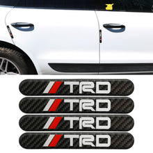 Load image into Gallery viewer, Brand New 4PCS TRD Real Carbon Fiber Black Car Trunk Side Fenders Door Badge Scratch Guard Sticker