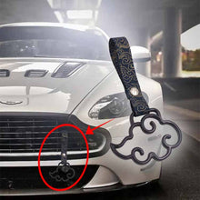 Load image into Gallery viewer, Brand New Cloud Handle Black JDM TSURIKAWA Ring Subway Train Bus Black Handle Strap Charm Drift