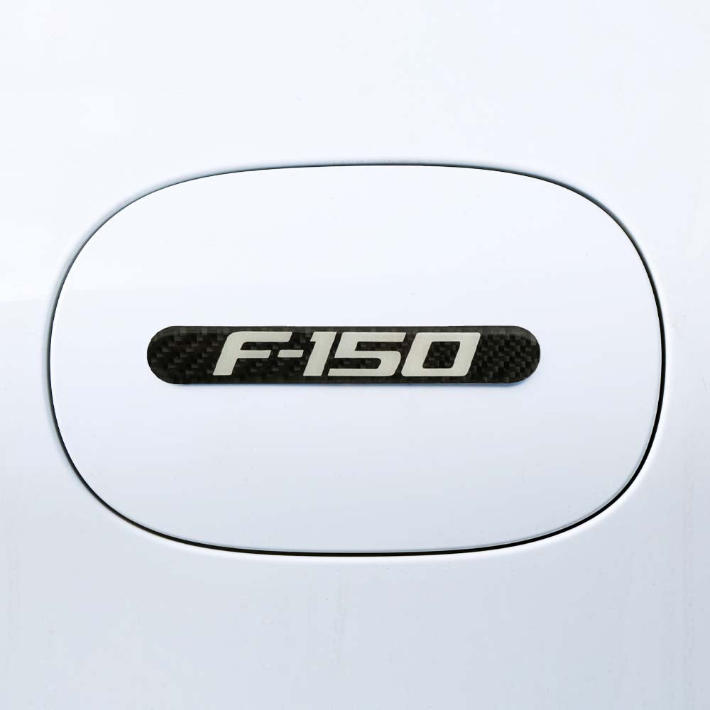 Brand New 4PCS F150 Real Carbon Fiber Black Car Trunk Side Fenders Door Badge Scratch Guard Sticker